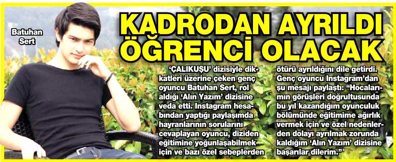 Batuhan Sert - HaberTürk Magazin Haberi 1