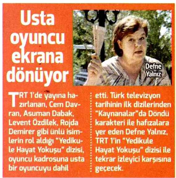Defne Yalnız - Hürriyet Kelebek Haberi