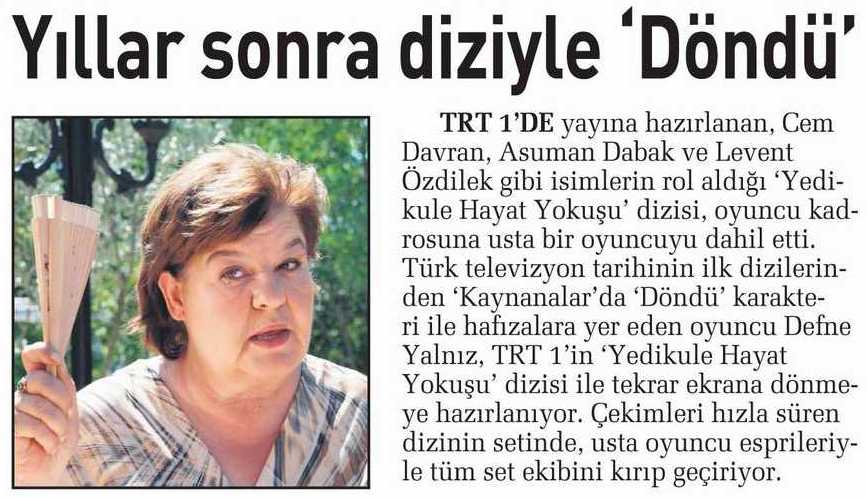 Defne Yalnız - Sabah Günaydın Haberi