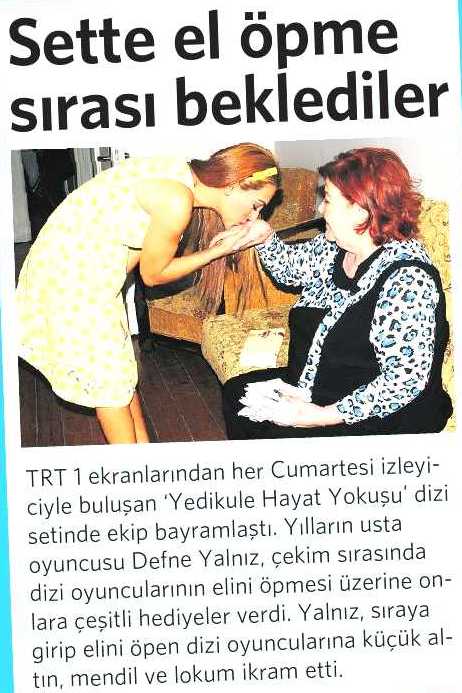 Defne Yalnız - Vatan Gazetesi Haberi
