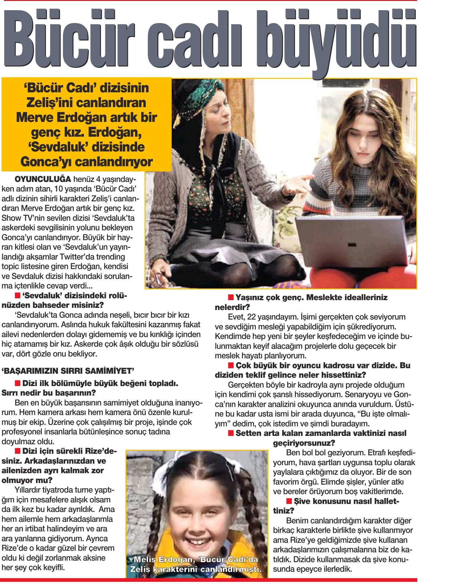 Merve Erdoğan - HaberTürk HT Magazin Gazetesi Röportajı 3