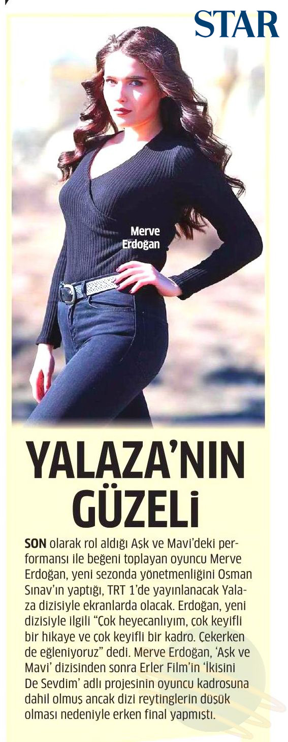 Merve Erdoğan - Star Gazetesi Haberi 1