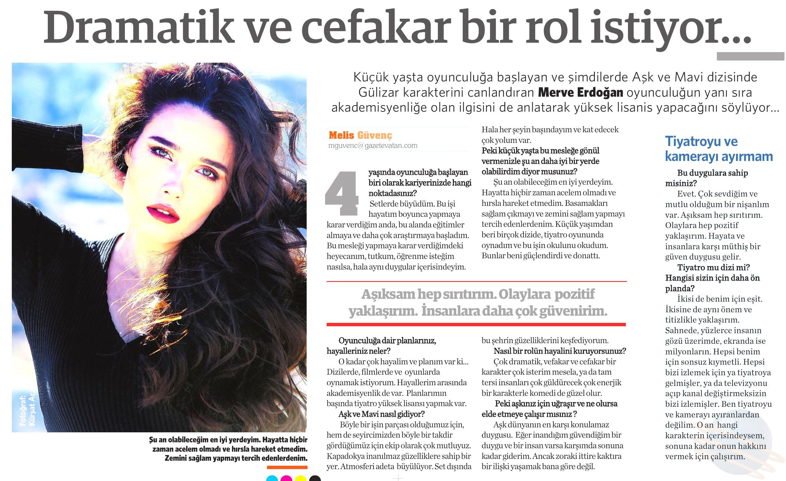 Merve Erdoğan - Vatan Gazetesi Röportajı 2
