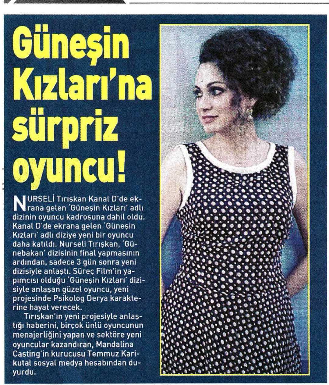 Nurseli Tırışkan - Trabzon Türk Sesi Gazetesi Haberi 1