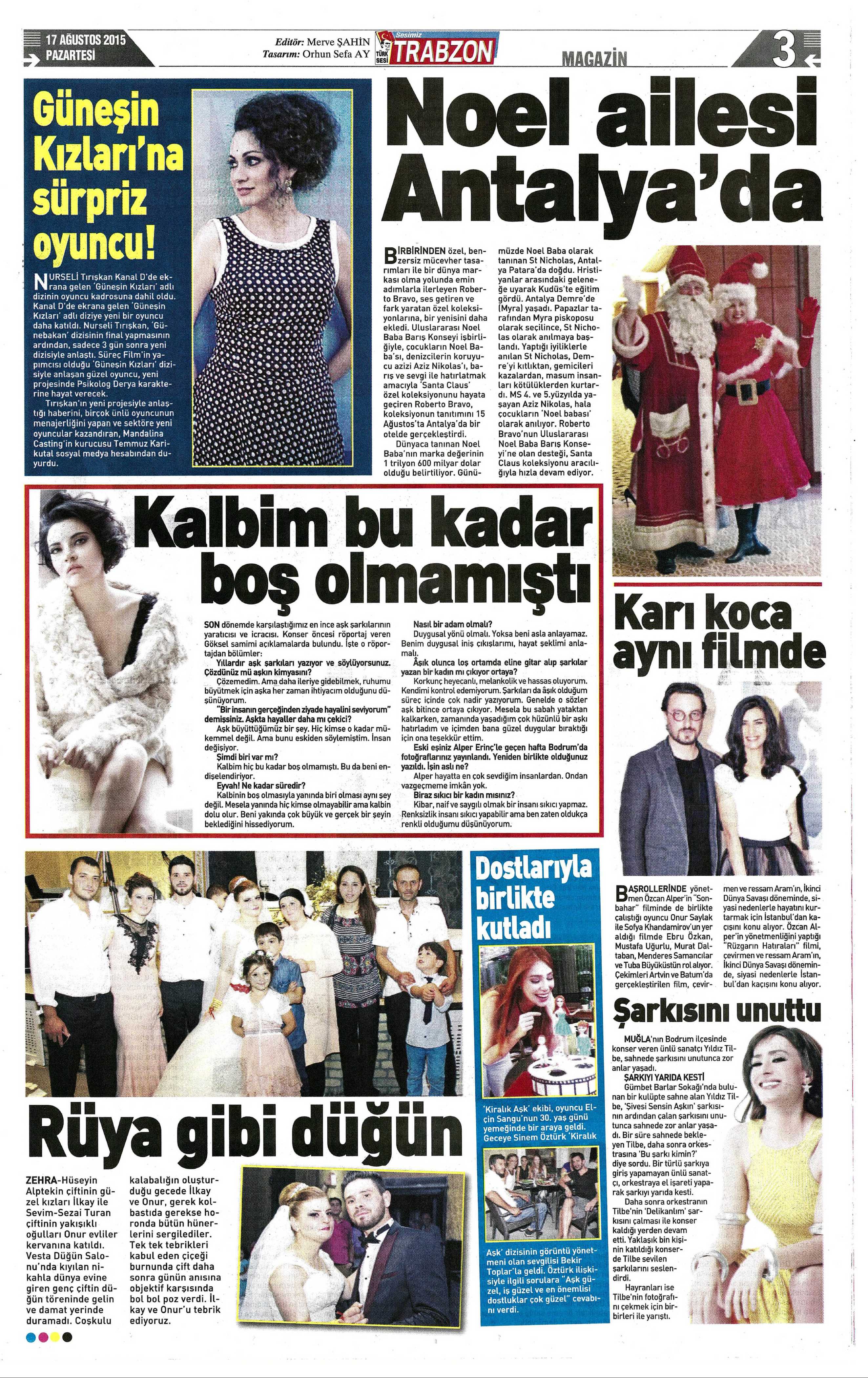 Nurseli Tırışkan - Trabzon Türk Sesi Gazetesi Haberi 2
