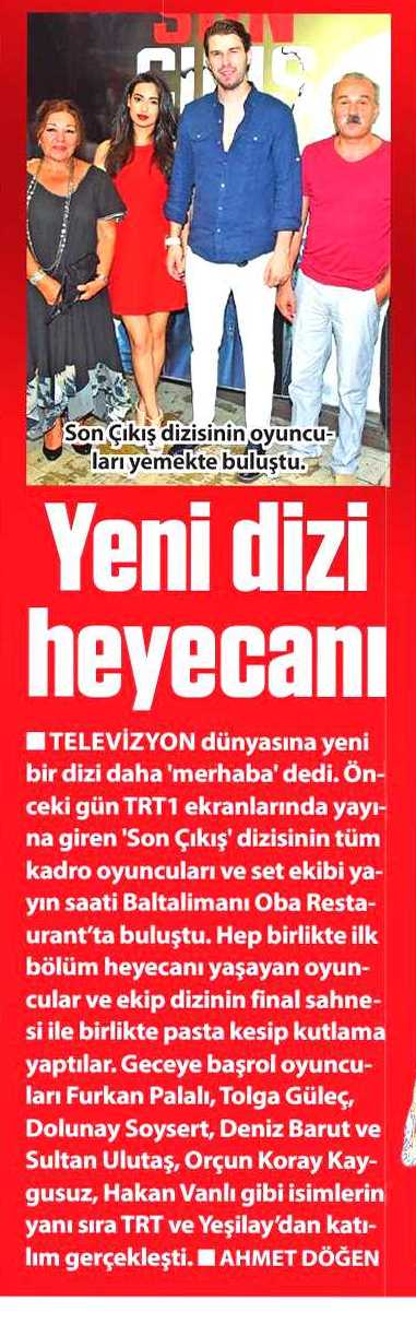 Son Çıkış dizisi ve Hakan Vanlı Haberleri 2