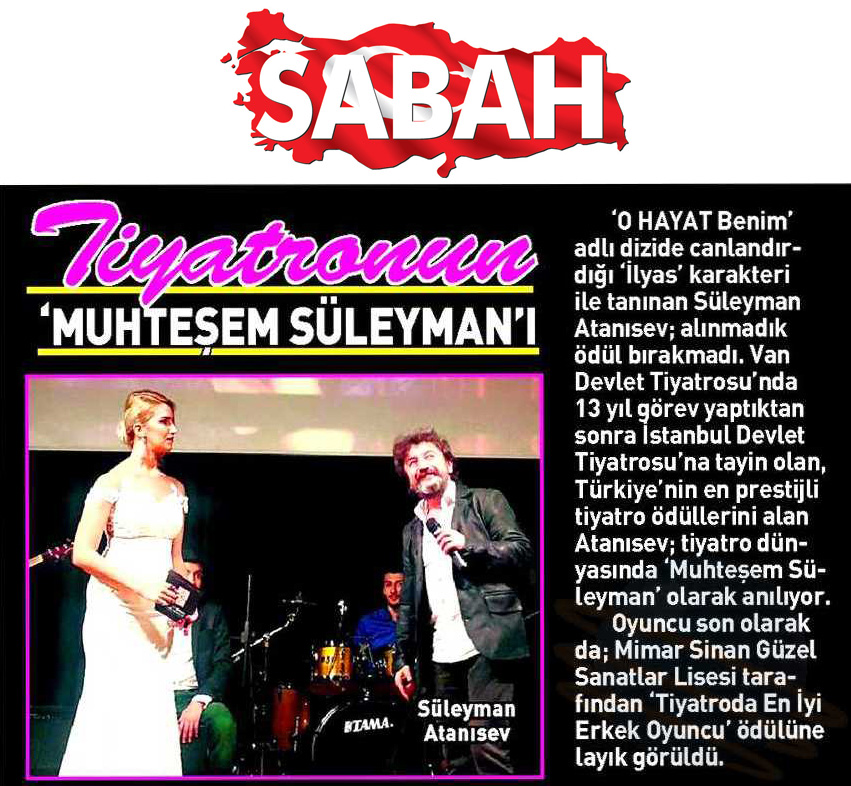 Süleyman Atanısev - Sabah Gazetesi Haberi 1